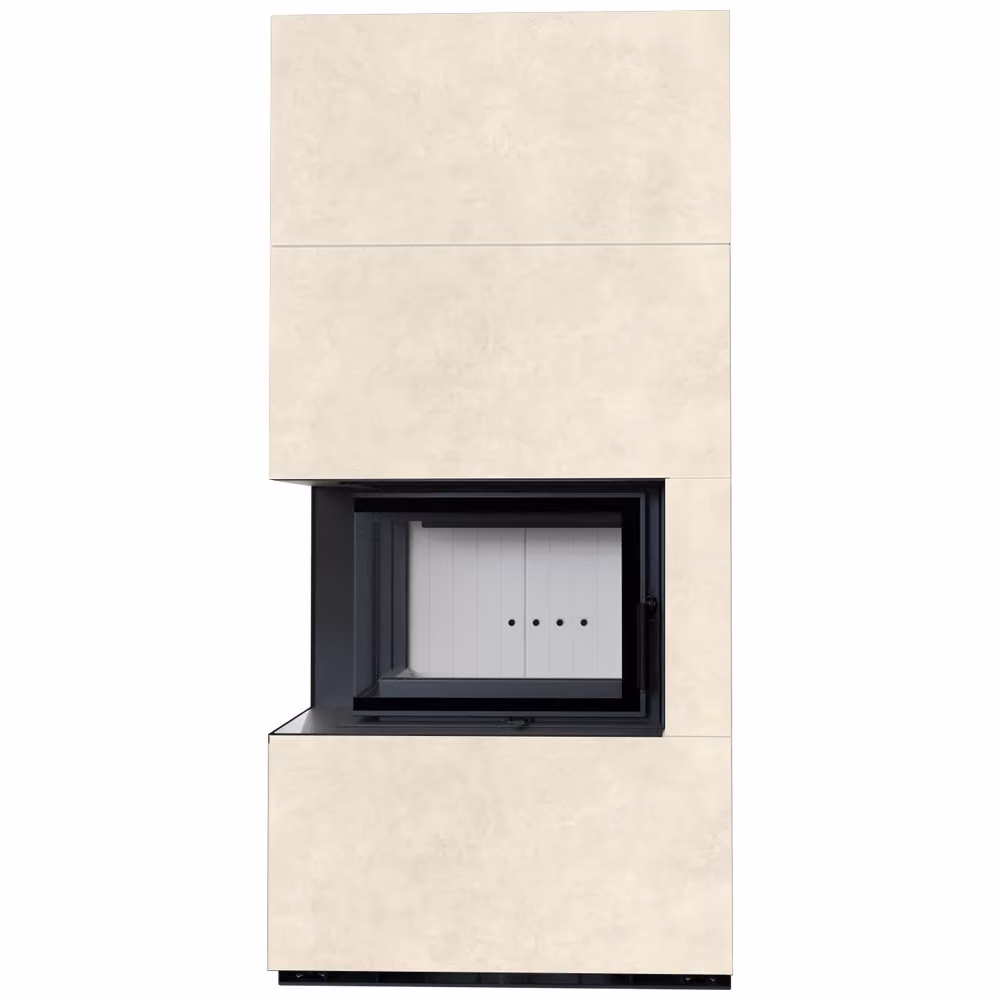 Kit camino KRATKI FLOKI BOX sinistro 8 kW Ø 160 quarzo sinterizzato FOKOS TALCO