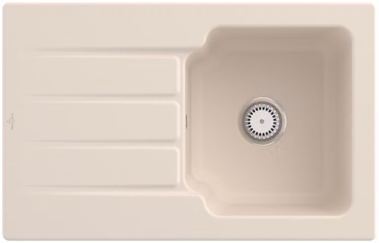 Lavello da cucina Villeroy&Boch, lavello da cucina Architectura 45 Ivory 800x510mm, larghezza base 45cm