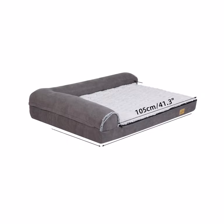 Letto per cani a bolster, supporto confortevole, facile da pulire, XL