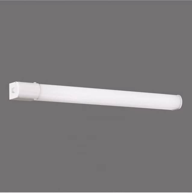 Applique Rettangolare Bianca con Specchio e LED Garona ACB per Bagno IP44
