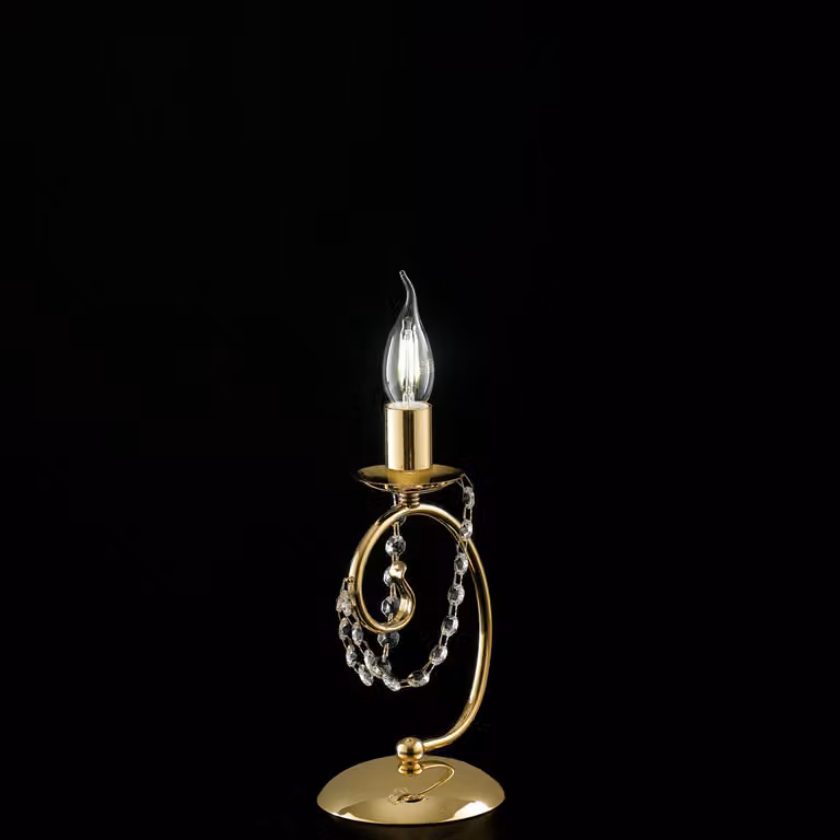 Magda Lumetto in ferro dorato 1 luce H.27 Ø13 BL146-LT-OR