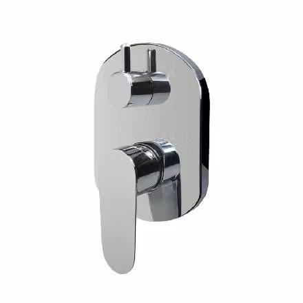 Mereo Viana - Batteria da incasso per 2 apparecchi, con corpo, cromata CBE60106B