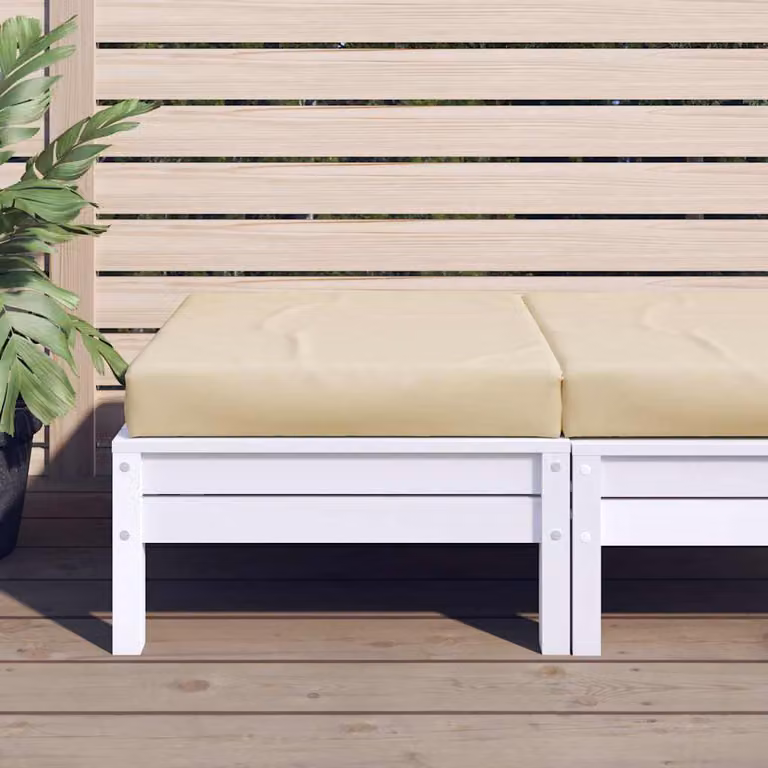 vidaXL Cuscino per Pallet Beige in Tessuto Oxford e Schiuma, L/P/H: 60 x 60 x 8 cm