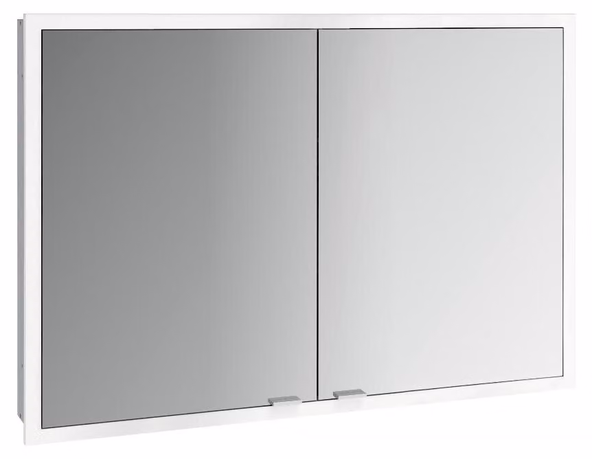 emco prime slim armoire de toilette, 1000mm, 2 portes, modèle encastré, 949708305, 949708305