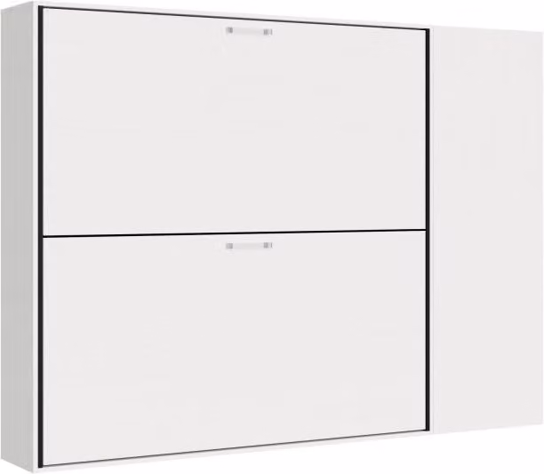 Letto a scomparsa doppio orizzontale Kando composizioni Itamoby colore bianco