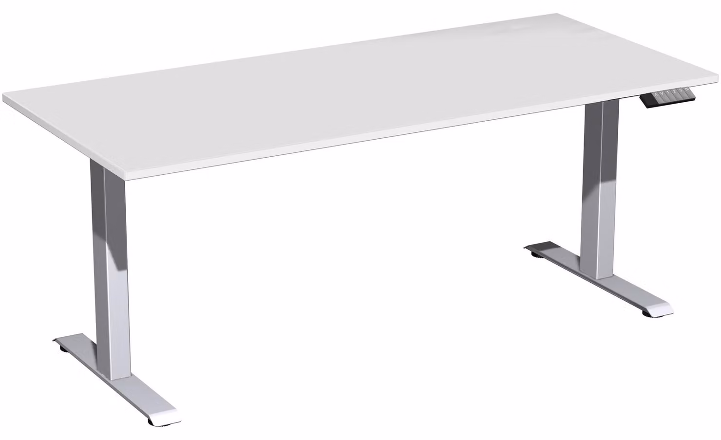 Tavolo Elevate Plus 1800x800x630-1280mm argento/grigio chiaro