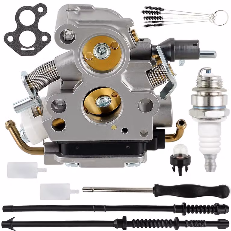 Carburatore a membrana per motosega Husqvarna 135, 135E, 140, 140E, 435, 440 - Ricambio per Zama C1T-EL41A, C1T-EL41 - Modello WA-NL-1334