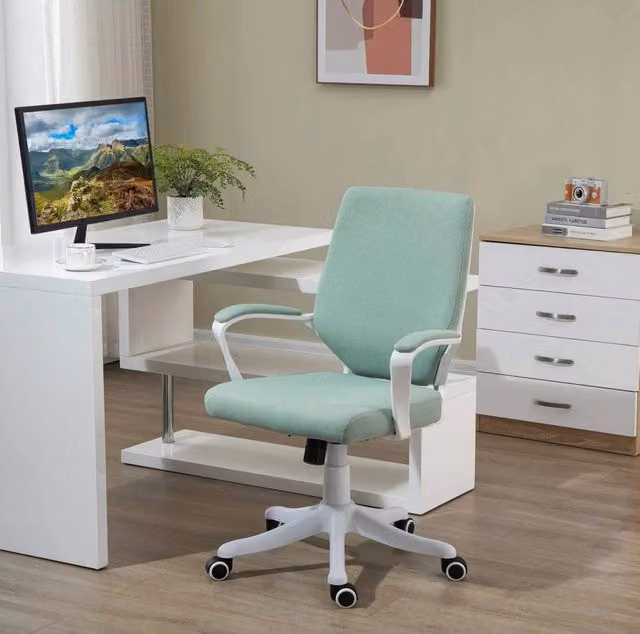 Sedia da ufficio ergonomica verde 62x69x92-100 cm – funzione basculante