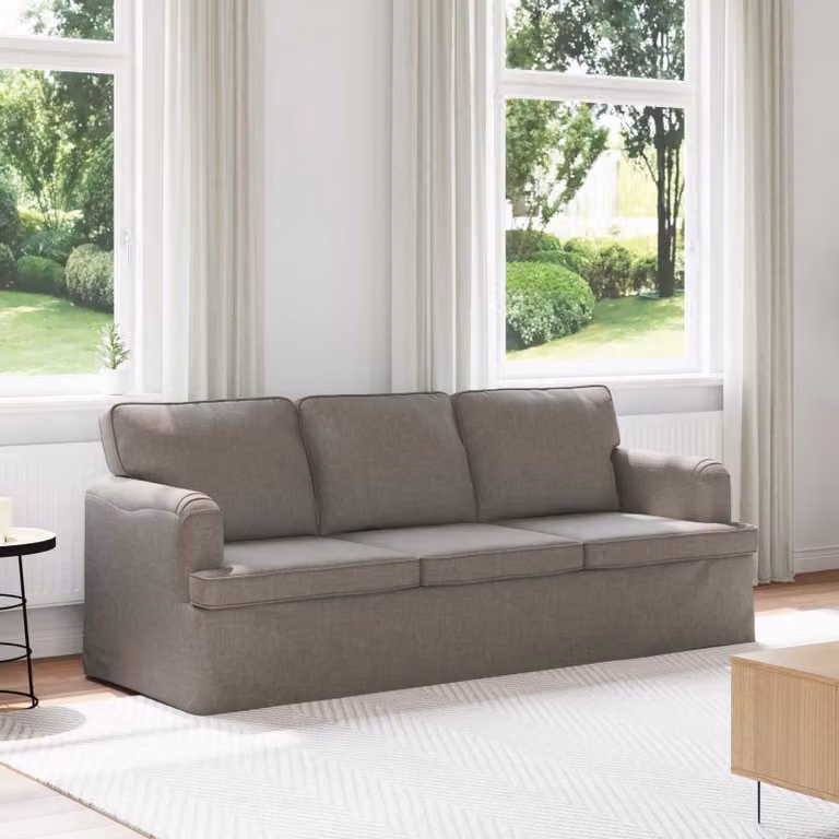 vidaXL Divano Talpa Moderno in Tessuto con Rivestimenti Rimovibili L: 201 cm, P: 80 cm, H: 85 cm