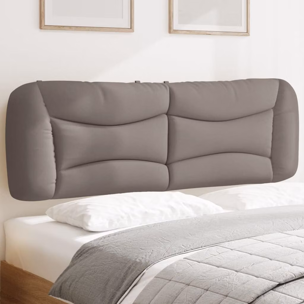 Cuscino Testiera vidaXL Hvar in Tessuto Tortora, Larghezza: 160 cm