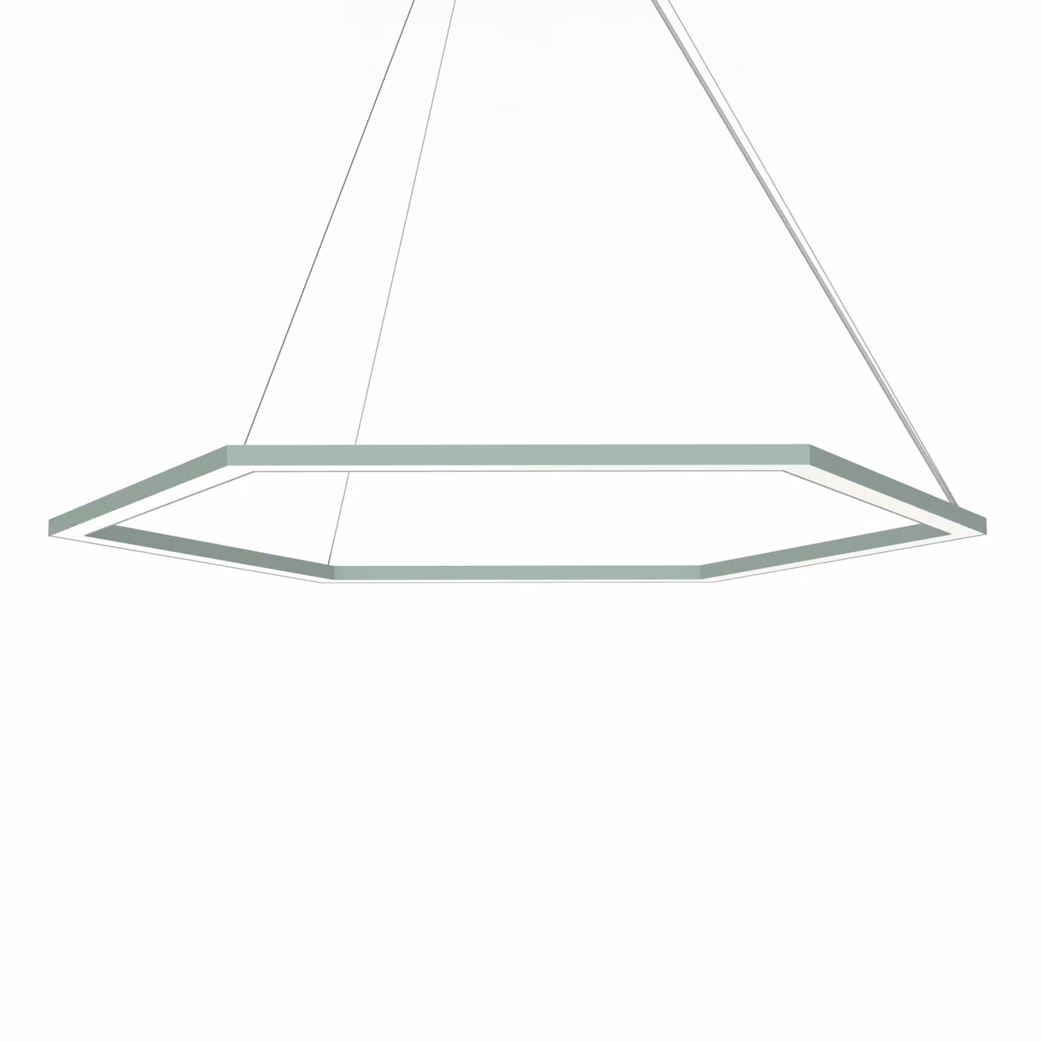 Lampada A Sospensione Esagono D90 Monocolore Opaca