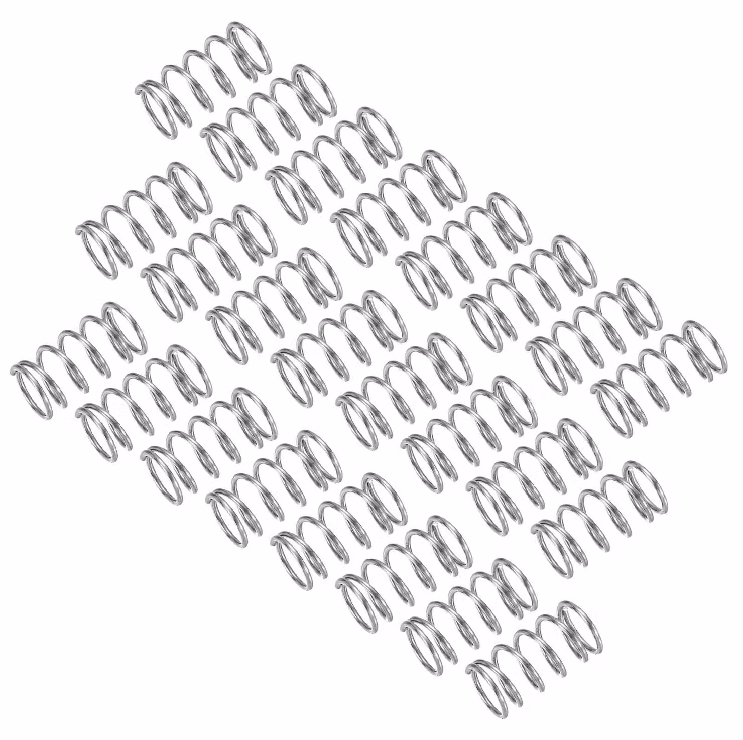 Molle a compression, dimensioni 8x0,8x15 mm, acciaio inossidabile 304, confezione da 25 pezzi