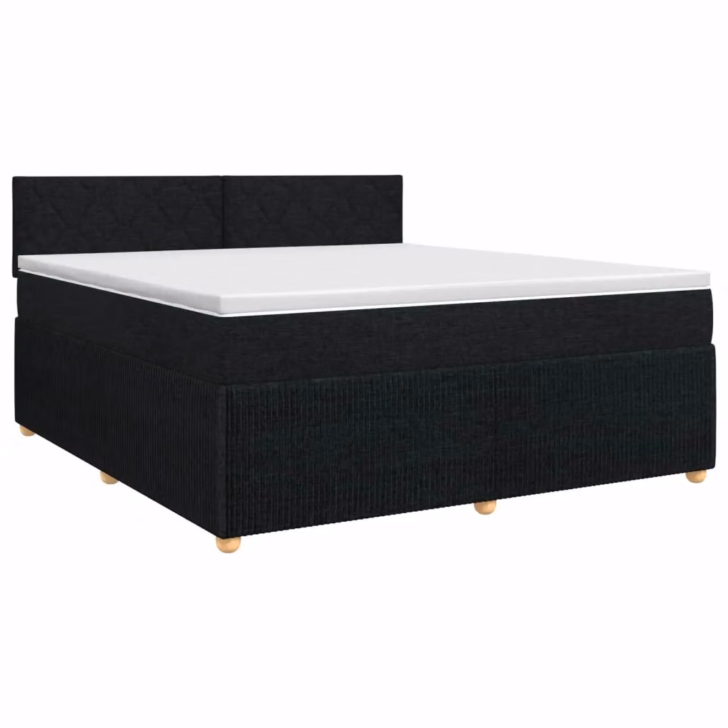 Letto box spring con materasso ibrido vidaXL Nero L/P: 180 x 200 cm – 2