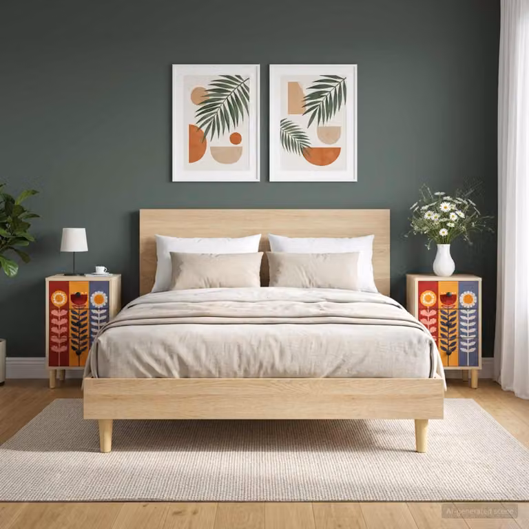 Set di 2 Armadi da Notte vidaXL ESSEN in Rovere Sonoma, L 36 cm x P 33 cm x H 60 cm