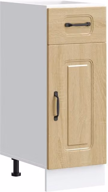 Mobile da cucina con pratica anta contenitore 30 x 46 x 81,5 cm legno composito rovere Sonoma 02_0049883
