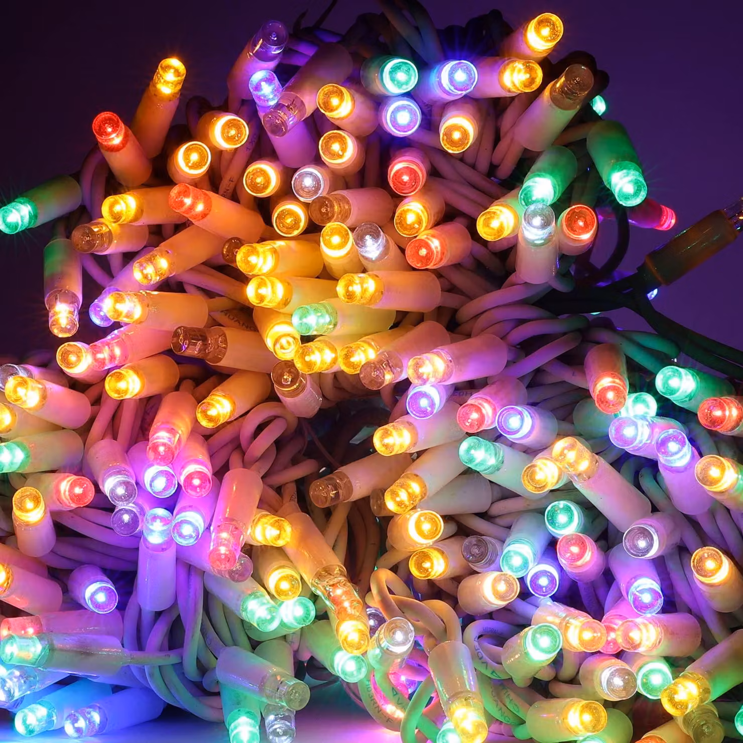 Catena luminosa a LED, 30 metri, 300 LED, multicolore, per interni ed esterni
