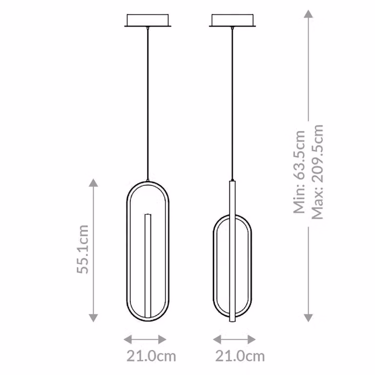 Quintiesse Lampada a sospensione DENMARK, dimmerabile, Nero, Soggiorno / Sala da pranzo, Alluminio, Moderno, Lampada a sospensione