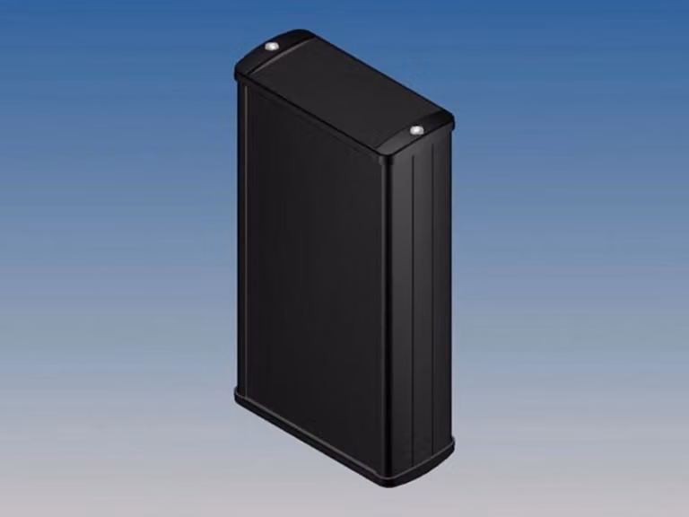 Alloggiamento in alluminio - colore nero - 160 x 85,8 x 36,9 mm