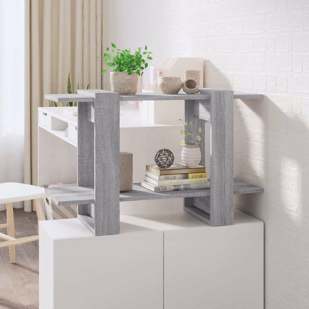 Libreria/Divisorio vidaXL Grigio Opaco L: 80 cm, P: 30 cm, H: 51 cm