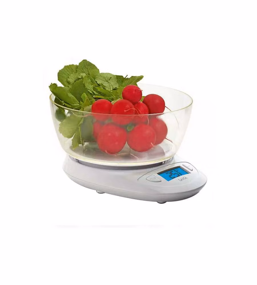 Bilancia da cucina elettronica Laica KS1019 Bianca con display digitale e funzione tara, capacità 5 kg – 2