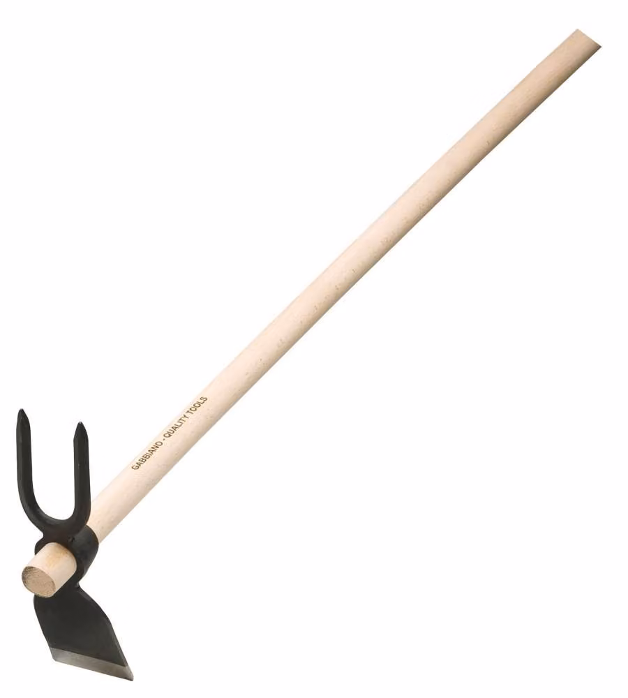 Agef Zappetta Forgiata Bidente - Manico Faggio Naturale - 120 cm