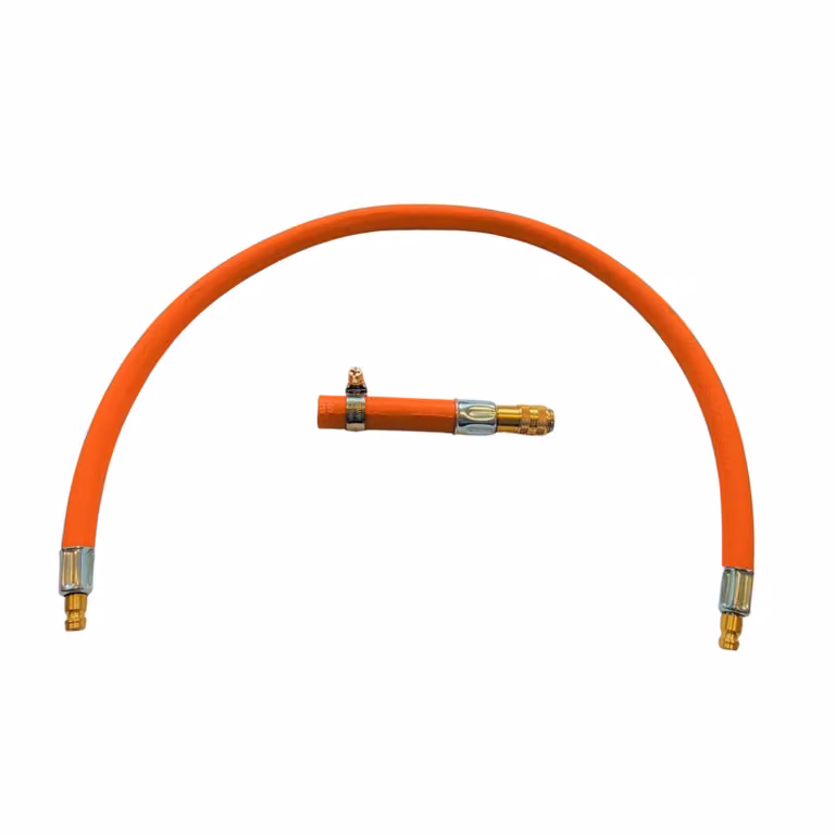 Tubo flessibile per gas propano-butano Zatech 5 m 20 bar Ø9 mm DN 5 tipo 21 (mandrino) connettore DN5 connettore rapido Tubo flessibile per gas da campeggio per il collegamento della bombola del gas