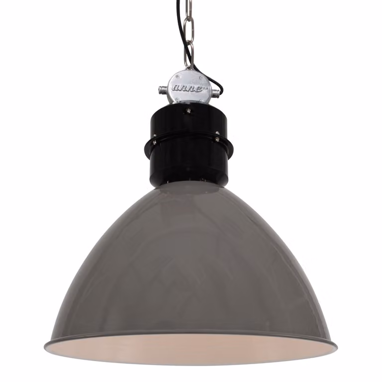 Lampada a sospensione - grigio - Frisk - plastica metallo - Ø 50cm - E27 - 7696GR - Anne Lighting