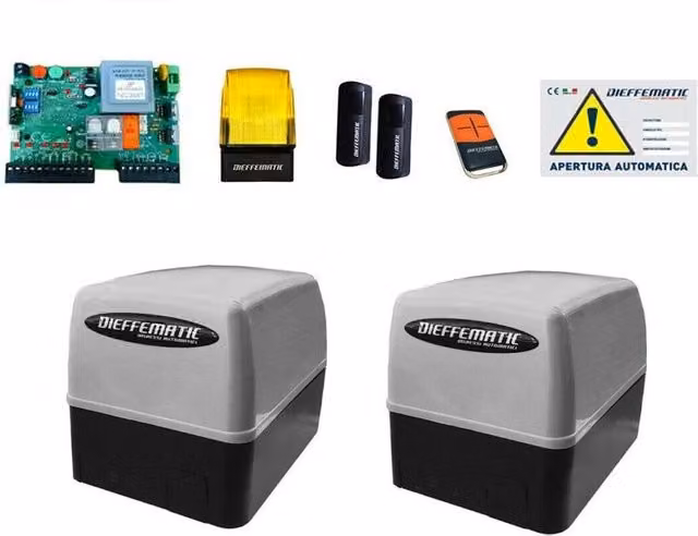 KIT AUTOMAZIONE DOPPIO MOTORE CANCELLO SCORREVOLE ELETTRICO 400KG 230V 220V