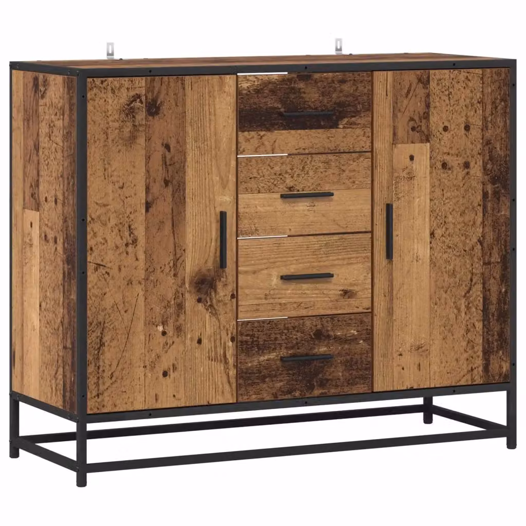 Credenza moderna vidaXL in legno marrone L: 92 cm, P: 35 cm, H: 76 cm – 2