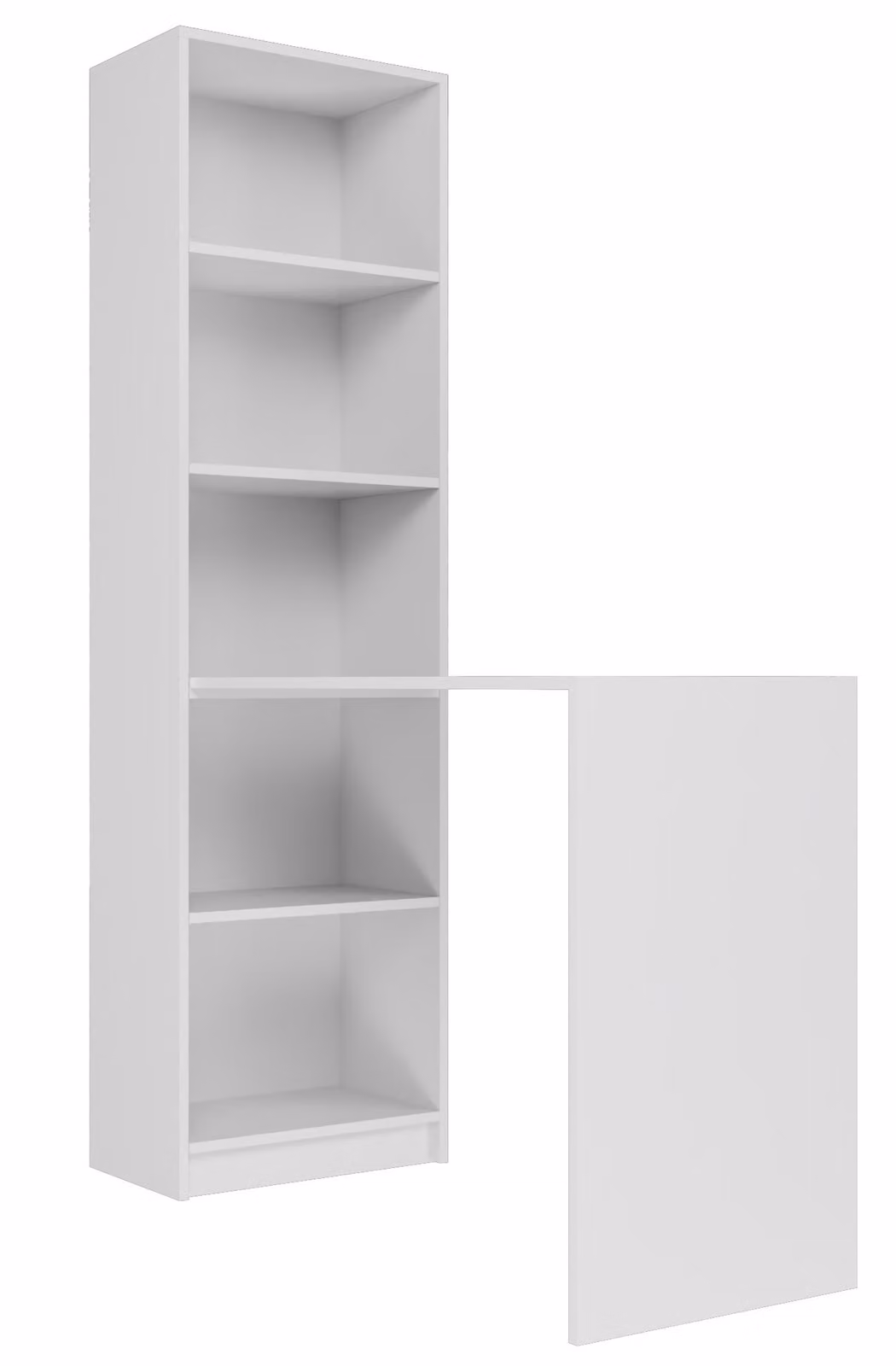 Scrivania con scansia ROMET - bianco