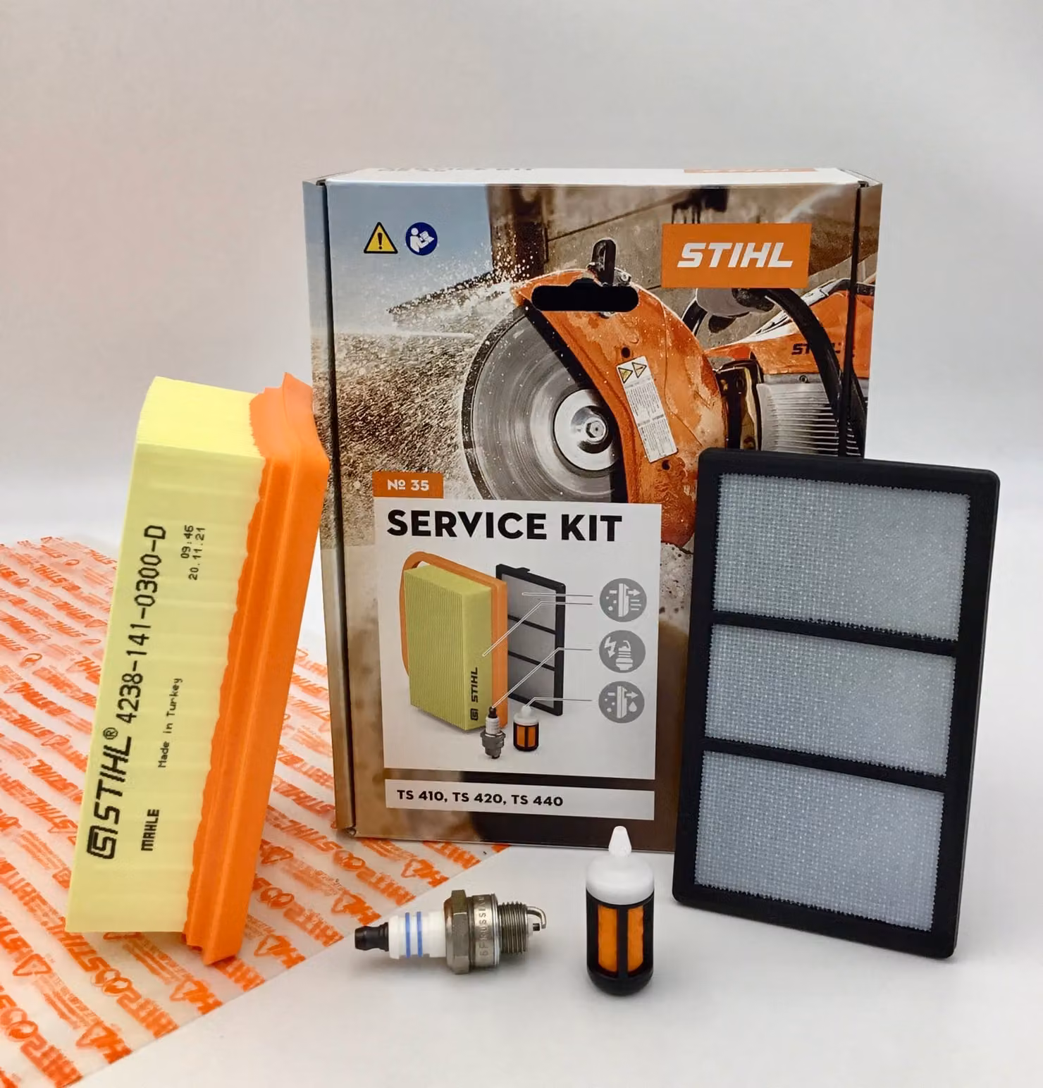 Kit di manutenzione 35 STIHL per troncatrici TS 410, TS 420, TS 440, 42380074102