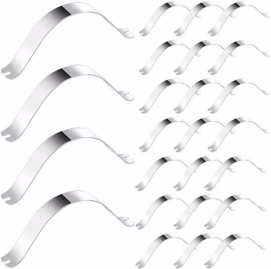 Set da 120 clip metalliche per cornici