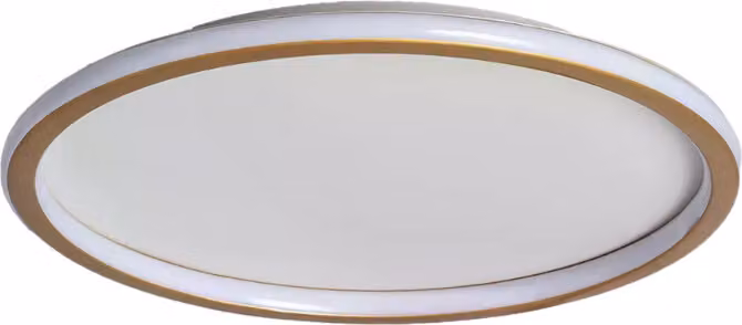 Plafone LED rotondo Cerchio bianco-oro 36W Tonalità di bianco 2200 lm metallo dim.: 6x50x50 cm IP20 Abruzzo