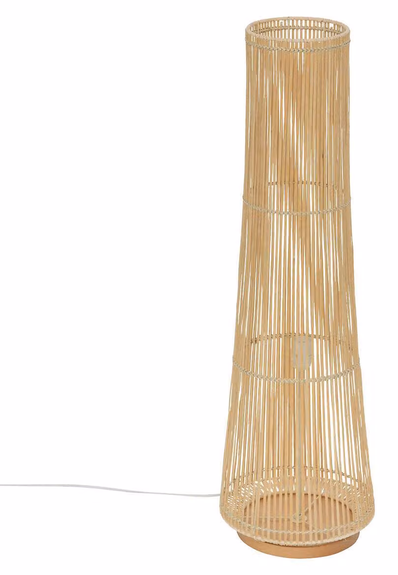 Lampada a stelo in rattan MAHE, 100 cm