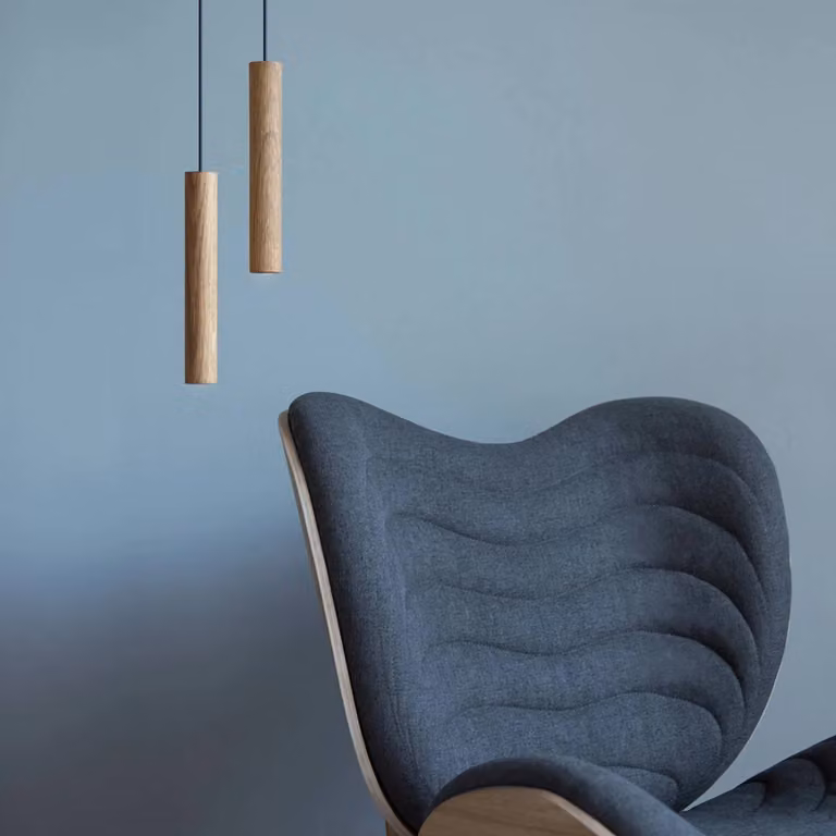 UMAGE Lampada a sospensione Chimes, Legno chiaro, Soggiorno / Sala da pranzo, Legno, Moderno, Lampada a sospensione
