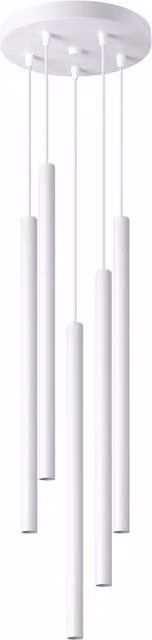 Lampada a sospensione VELINO Pure Lume bianca con 5 luci G9 in metallo