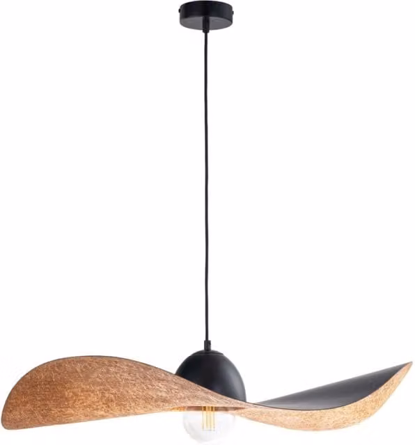 Lampada a sospensione Kapello nero rame Ø76 E27 Sigma
