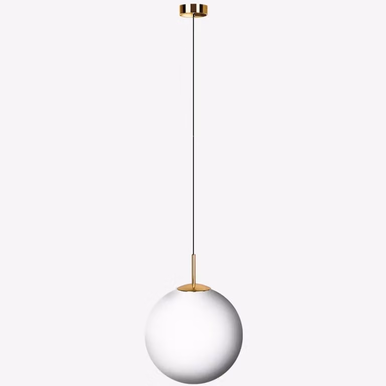 LUCIS Lampada a sospensione POLARIS ZKS 12,8 W LED 3000 K vetro ottone opalino ZKS.L3.300.84M DALI2 DALI