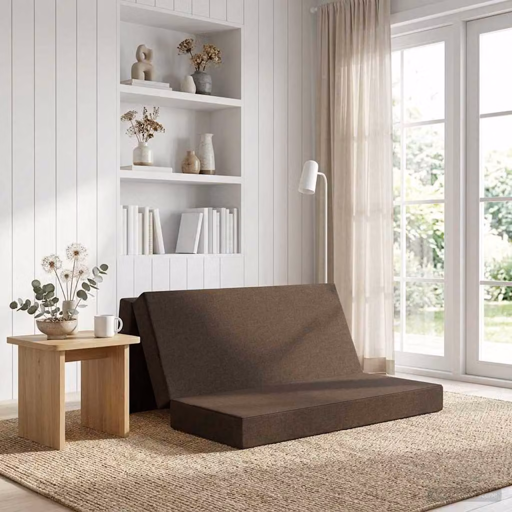 vidaXL Divano Letto Pieghevole Moderno in Tessuto con Imbottitura in Schiuma L: 200 cm, P: 67 cm, H: 45 cm