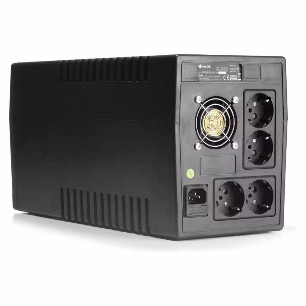Gruppo di continuità NGS FORTRESS 2000 V2 Standby 1,5 kVA 900 W 4 prese AC Nero – 2
