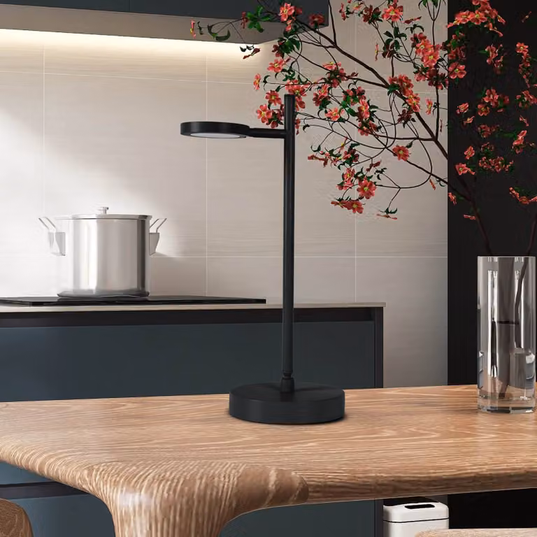 Näve Lampada da tavolo a LED Lupa, dimmerabile, Nero, Soggiorno / Sala da pranzo, Metallo, Moderno, Lampada da tavolo LED