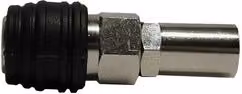 Attacco F a sfera rapido con portagomma Walmec colore argento per tubi D. 6 x 14 mm 10703S