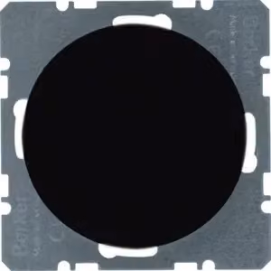Berker 10092045 Tappo cieco con elemento centrale nero lucido Berker R.1/R.3