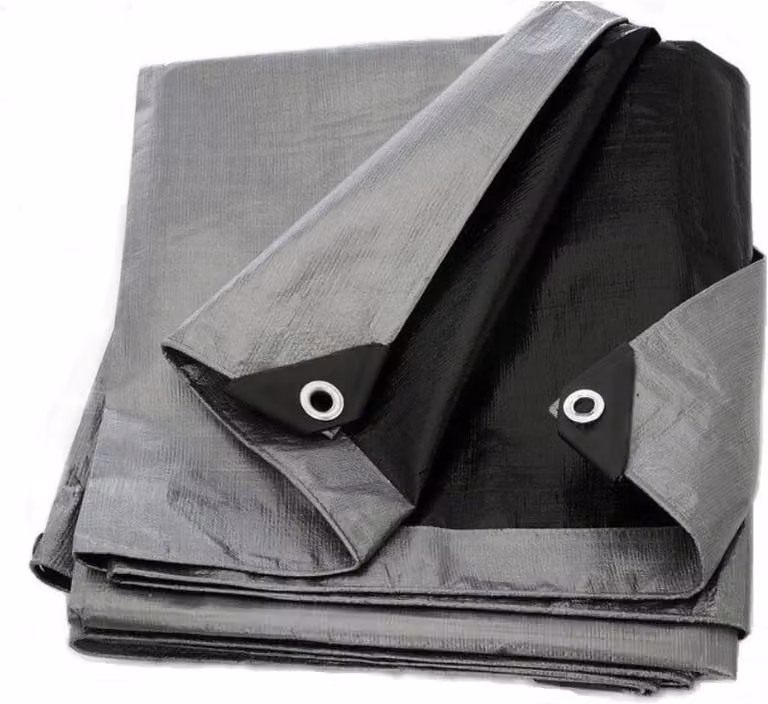 BDW, telone PE 210g/m², impermeabile e resistente ai raggi UV, grigio-marrone, 12x18m