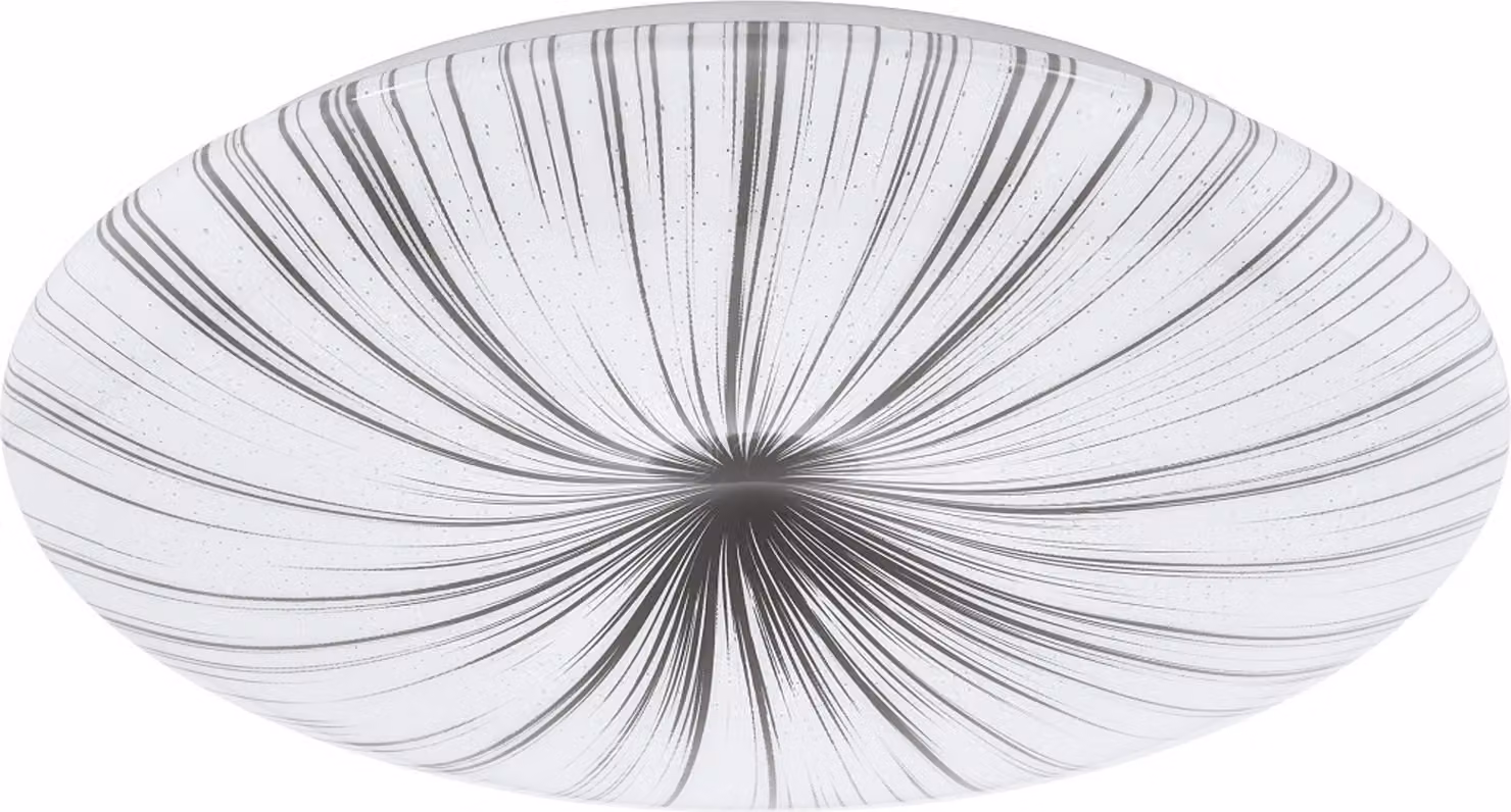 Plafoniera Contemporanea Nieves Acciaio Bianco 7 Luci Led Integrato 4,4W