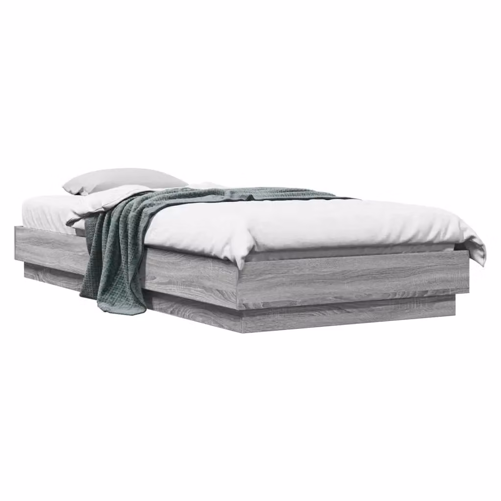 Struttura letto a pavimento Giroletto Sonoma grigio L 80 cm x P 200 cm x H 23 cm – 2