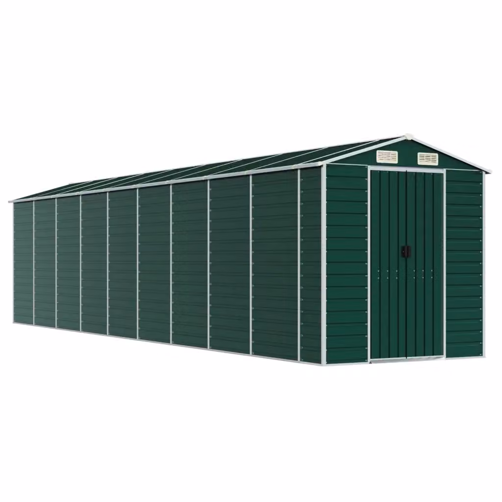 Capanno da Giardino Videx in Acciaio Zincato Verde L: 810 cm, P: 191 cm, H: 198 cm – 2