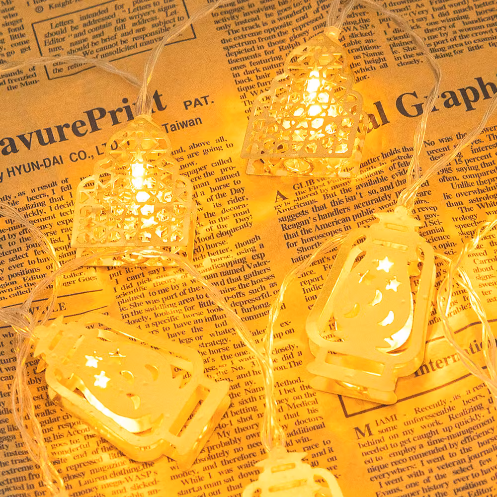 1.5M Ramadan Decorazioni Fata Luci Islam Eid Mubarak Decorativi Fata Luci Batteria Operato Regali Partito