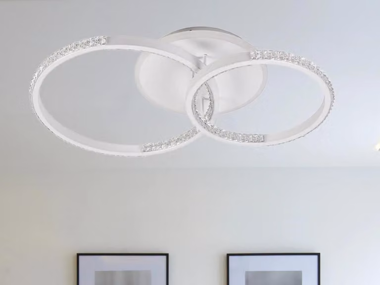 Lampada a soffitto a LED con telecomando, 55W - J3302/W