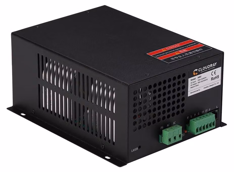 Laser CO2 da 80 W - Connettore ATX - 220 V corrente alternata - Raffreddamento ad aria
